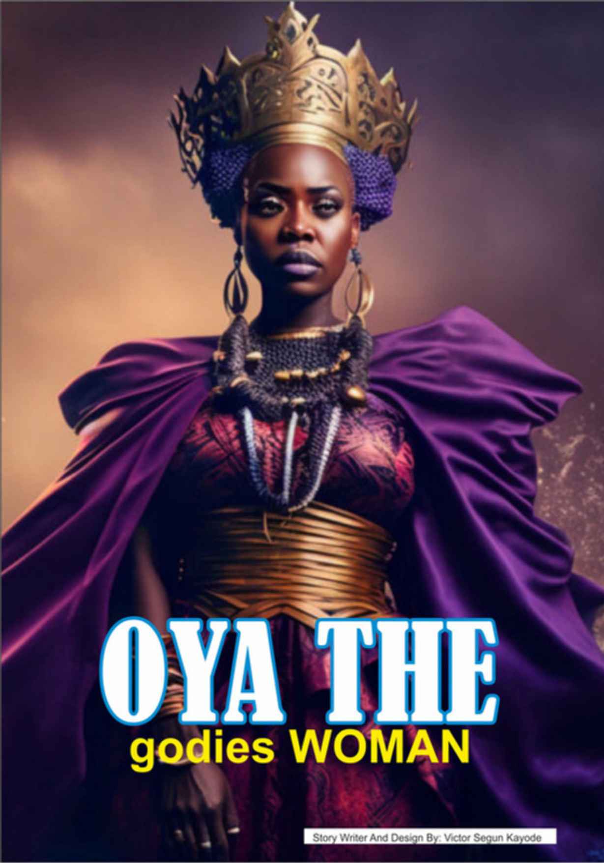 Oya, fierce goddess of winds and storms, danced across the skies, wielding lightning and thunder. Her presence brought both chao