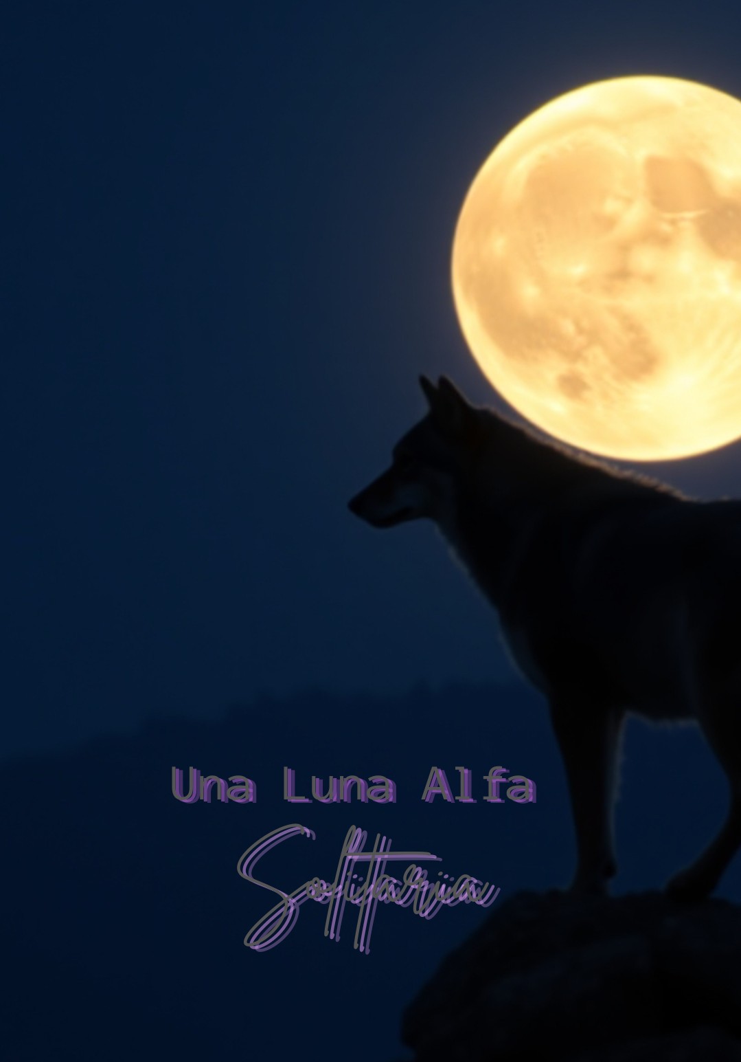 Una Luna Alfa solitaria.