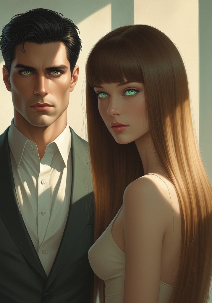 Espresso kisses and Emerald eyes