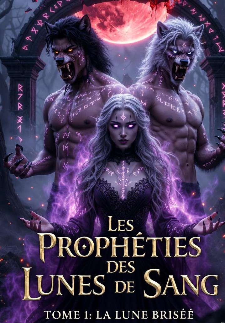 LES PROPHÉTIES DES LUNES DE SANG  Tome 1 : LA LUNE BRISÉE  (par Tulipe)