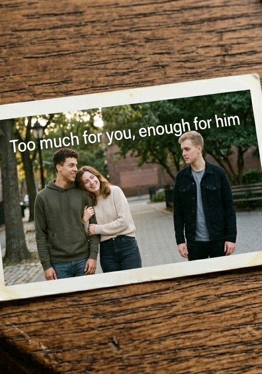 TOO MUCH FOR YOU. ENOUGH FOR HIM