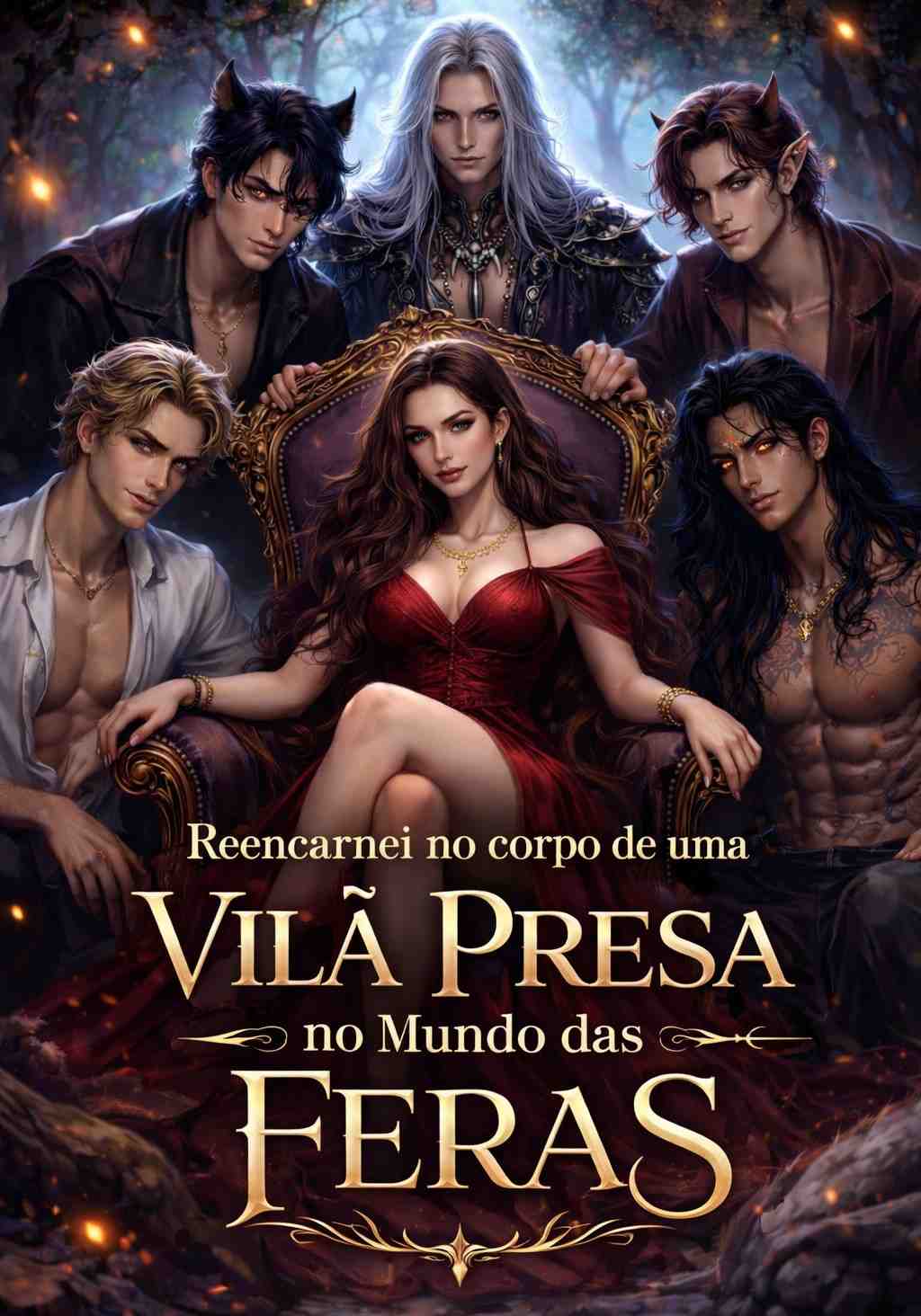 Reencarnei no corpo de uma vilã presa no mundo das feras