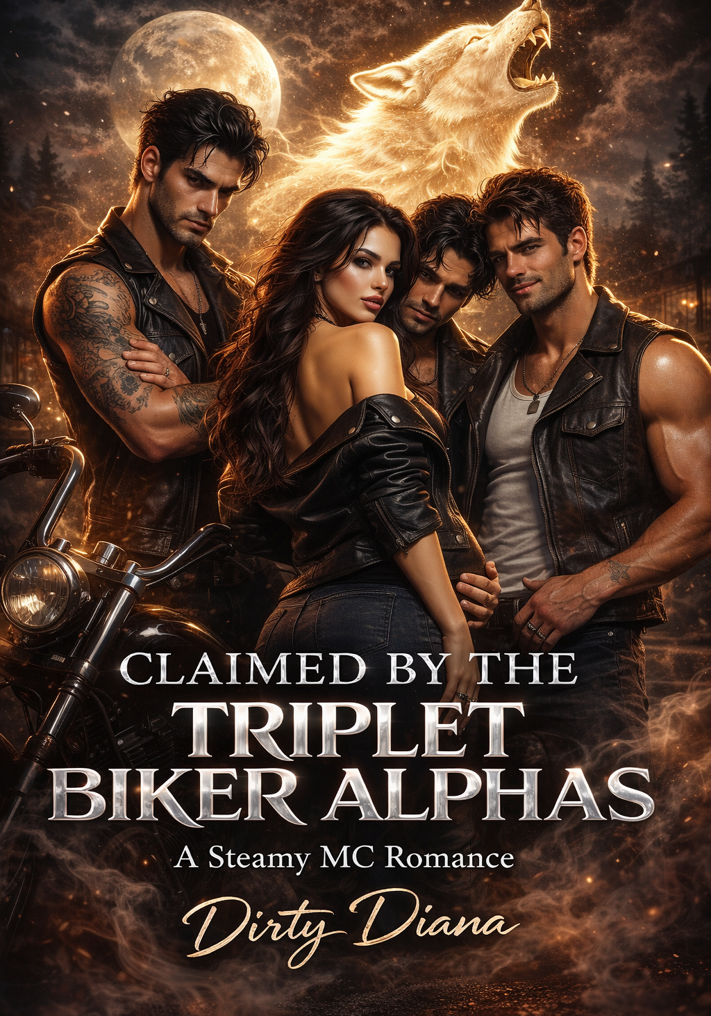 CLAIMED BY THE TRIPLET BIKER ALPHAS: A STEAMY MC ROMANCE