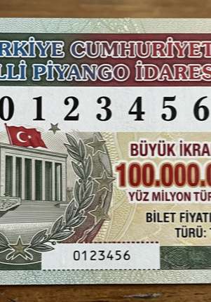 100 MİLYONLUK BİLET